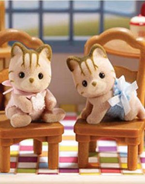 Calico Critters Caramel Cat Twins