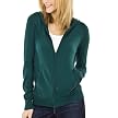 Mossimo&reg; Black: Ultrasoft Hoodie Cardigan - Green Marker