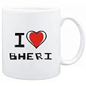 Mug White "I love Bheri " Cities
