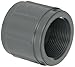 GF Piping Systems PVC Pipe Fitting, Coupling, Schedule 80, Gray, 3/4
