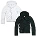 Basic Zip Up Hoodies - White - X-Large