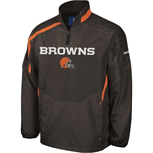 Cleveland Browns Brown 2009 Sideline Throttle Hot Jacket - Small