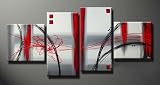 Modern Oil Painting on Canvas Stretched-framed Ready to Hang - yt16