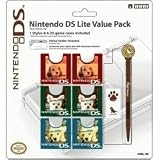 Nintendo DS Lite Dogs Design Crystal Case Protector for Game Cartridges with Matching Stylus (DS Lite NOT Included)