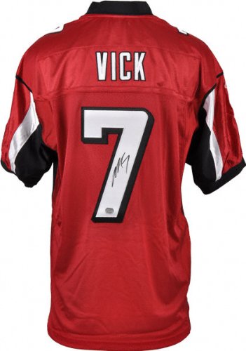 Michael Vick Autographed Jersey | Details: Atlanta Falcons, Red