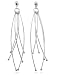 Eve's Addiction Sterling Silver Lattice Earrings