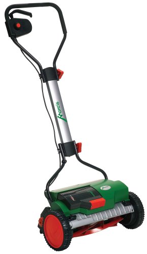 Mantis 15-Inch 24 Volt Cordless Electric Reel Mower with Folding Handle And Grass Catcher #811103