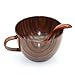 Geeklife Brown Natural Jujube Wood Big Coffee Mugs,Japanese Wood Soup Bowls,Handcraft Beer Mugs with Handle,Scald-proof,Safe and Eco-friendly,400 ml