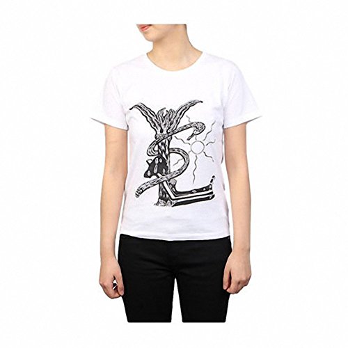 (サンローラン) SAINT LAURENT 14s/s MALIBU BARBARA PRINTED Tシャツ_WHITE 351664 Y2HV2-9000 HIYOKO160526 [並行輸入品]