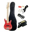 Austin Bazaar Kid's Electric Guitar Set with Amp - Red