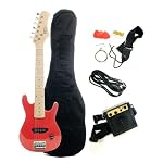 Austin Bazaar Kid's Electric Guitar Set with Amp - Red