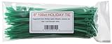Micro Plastics Nylon Holiday Cable Tie, 8" Length, Green, 50 lbs Tensile Strength, (Pack of 10