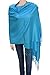 Flyingeagle Trade Solid Color Pashmina Shawl Scarf for Women (Blue)