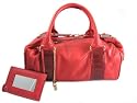Balenciaga Handbags (Rouge) The Whistle Bag Lambskin and Ostrich Leather 170936 JUST REDUCED!