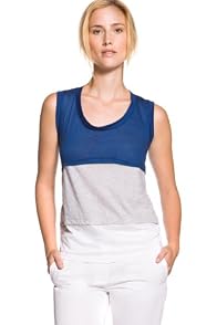 Sleeveless Fine Jersey Scoop neck Tiered Top