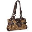 Snaffle Bit Designed Western Purse in brown, tan or khaki colors