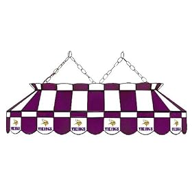 Minnesota Vikings 40 STAINED GLASS POOL BILLIARD TABLE LAMP LIGHT