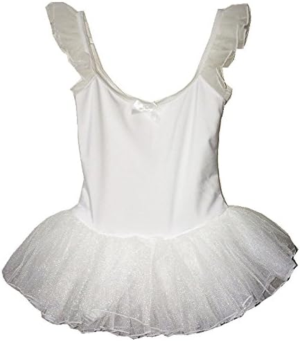 Windykids d628 girls Leotard kids children baby Ballet Tutu dress Dresses white L 4y-5y