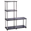 Multi Tier Bookshelf - Black