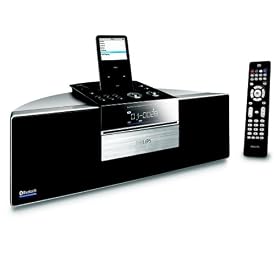 Philips BTM630 Bluetooth Wireless Micro Hi-Fi System with iPod Docking Station by Philips