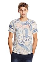 Springfield Camiseta Manga Corta (Crudo / Azul)