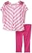 Little Ella Girls 2-6x Bellah Stripe Tunic Legging Set, Flirt, 4/5