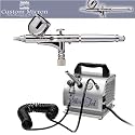 Iwata Custom Micron CM-C Airbrushing System with Smart Jet Air Compressor