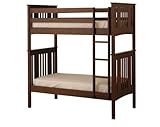 Canwood Base Camp Twin over Twin Bunk Bed with Vertical Ladder/Guard Rail,  ....