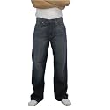 Ecko Unlimited Mens Washed Dark Blue Baggy Fit Jeans