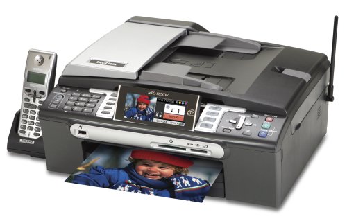 Brother MFC-885CW Photo Color All-in-One with Wireless Networking and 5.8 GHz Cordless Phone