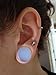 D&M Jewelry 6 Pairs Mixed Stone Ear Plugs Tunnels Saddle Expander Body Piercing Set Gauges 2g-5/8