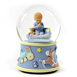 Bedtime Prayers Boy, Rotating - Water Globe