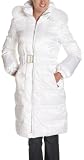 ABS by Allen Schwartz - ABS by Allen Schwartz Women's Double Breasted Belted Satin Down Coat
