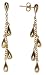 14k Yellow Gold Dangling Tear Drop Earrings