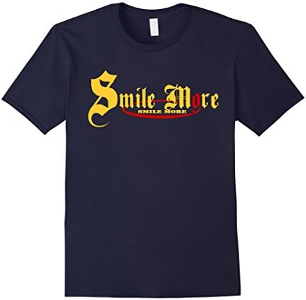 Men's Smile more Tshirt - Hight Quality Medium Navy