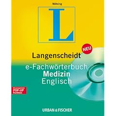 e-Fachw�rterbuch Medizin, Englisch-Deutsch/Deutsch-Englisch, 1 CD-ROM F�r Windows 95/98/NT 4.0/5.0