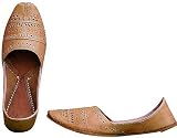 Mens Shoes Juties with Handcrafted Embroidery on Leather Slip on Fashion Footwear from India Available in Various Sizes