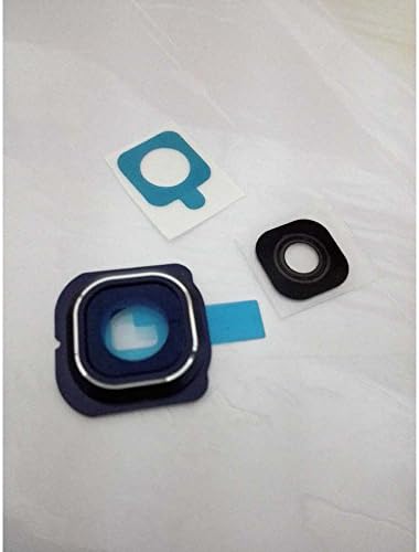 Popro for Samsung Galaxy S6 Edge G925 G9250 G925t G925a G925r4 Back Camera Lens Cover + Frame Holder Black