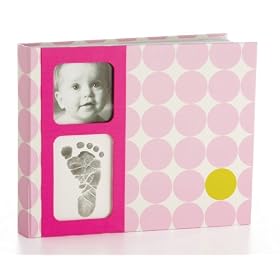 Pearhead Babyprints Modern Photo Album (Pink Dots)