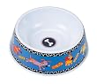 Fat Cat Doggy Hoots Dog Bowl, Medium, Blue Fat Cat Doggy Hoots Dog Bowl, Medium, Blue