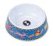 Fat Cat Doggy Hoots Dog Bowl, Medium, Blue