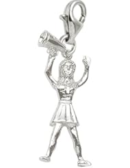 Rembrandt Charms Cheerleader Charm with Lobster Clasp