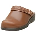 Softwalk Women's Eclipse Clog with Tooling Strap,Rust,10 WW