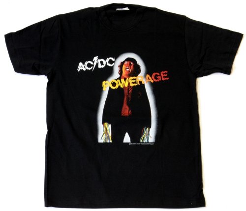 coole-fun-t-shirts Herren T-SHIRT AC/DC - POWERAGE  Black EX LARGE Preisvergleich