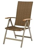 Siena Garden Malaga Klappsessel bi-moc Teak FSC 100% Armlehnen