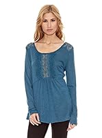 Peace & Love Camiseta Manga Larga Pyrite (Azul)