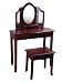 Guidecraft G86210 Classic Stool Kids Vanity, Espresso