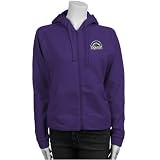 Antigua Colorado Rockies Purple Ladies Full Zip Hoody Sweatshirt
