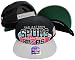 San Antonio Spurs Black/Grey Big Logo Snapback Adjustable Plastic Snap Back Hat / Cap