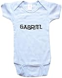 GABRIEL / Hurry Up - Name-series - White Or Blue Onesie / Baby T-shirt